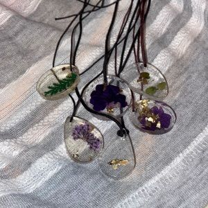Resin necklaces